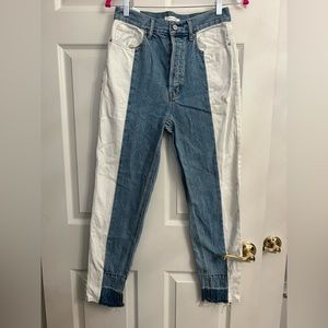 Pacsun high rise color block jeans